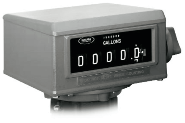 Niagara Meters Mechanical Totalizing Register, R-22B